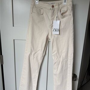 Zara Women's Cream Jeans